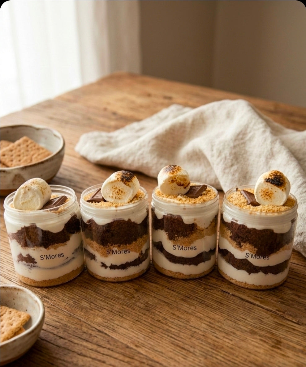 S'mores Cake Jars